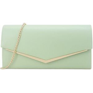 5075 ’s Evening Handbag Vegan Leather Envelope Clutch Classic Elegant Purse